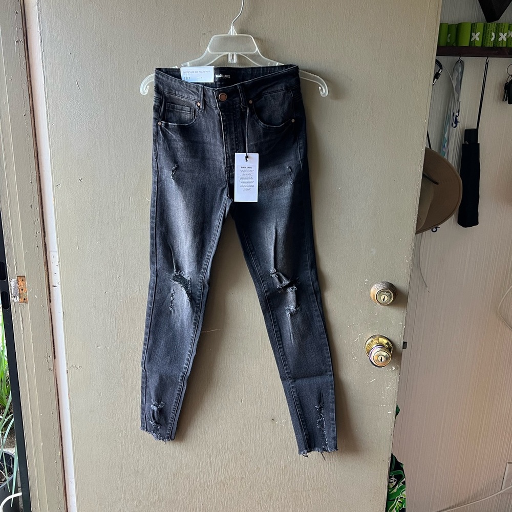Black Label Black Distressed Jeans